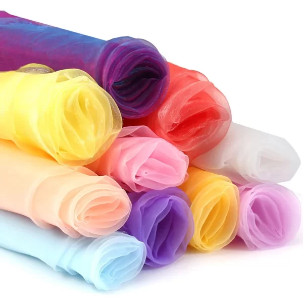 6m Wedding Arch Drape – Sheer Chiffon & Organza Backdrop Curtain - Image 9