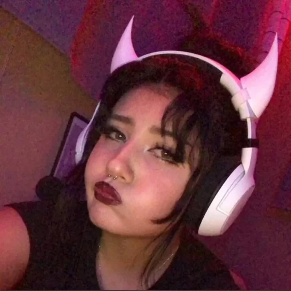 Cosplay Devil Horns Headset Props – Gothic Gamer & Party Accessory - Image 5