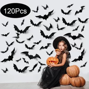3D Halloween Bat Wall Stickers