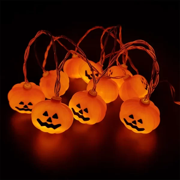 Halloween LED Light String – Eyeballs, Pumpkins & Skulls - Image 11
