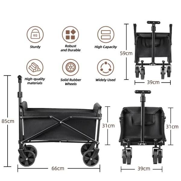 Heavy-Duty Folding Camping & Beach Cart - Image 2