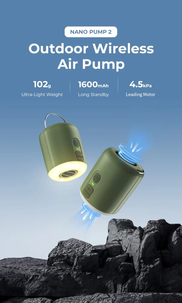 HENGDUAN Ultralight Electric Air Pump & Camping Lantern – USB-C Rechargeable - Image 7