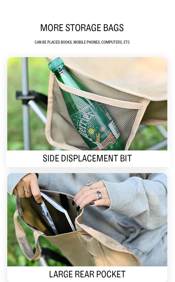 Outdoor Folding Moon Chair – Lightweight, Durable & Comfortable Camping Seat - Image 9