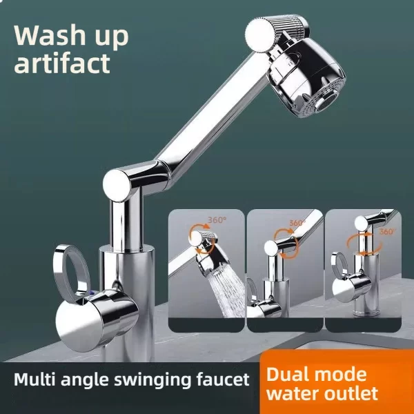 Rotating Robotic Arm Faucet