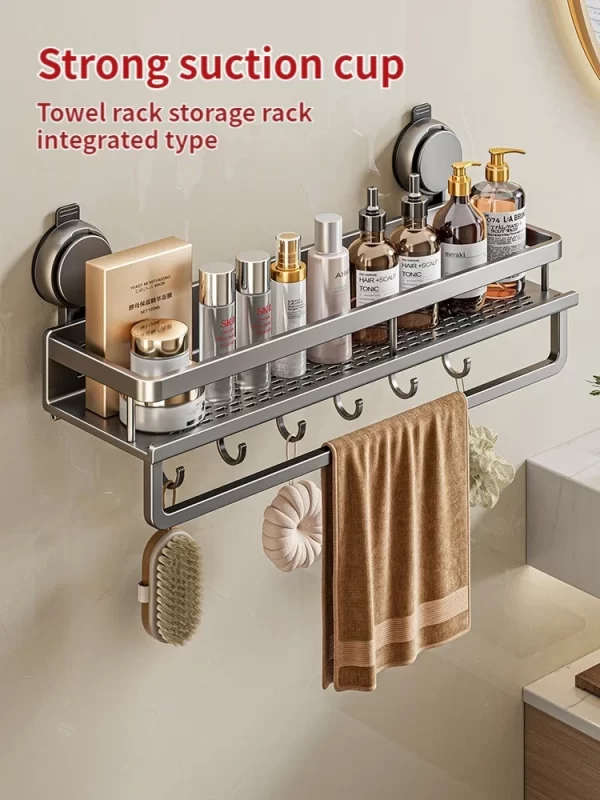 Aluminium Wall-Mounted Bathroom Shelf - Image 2