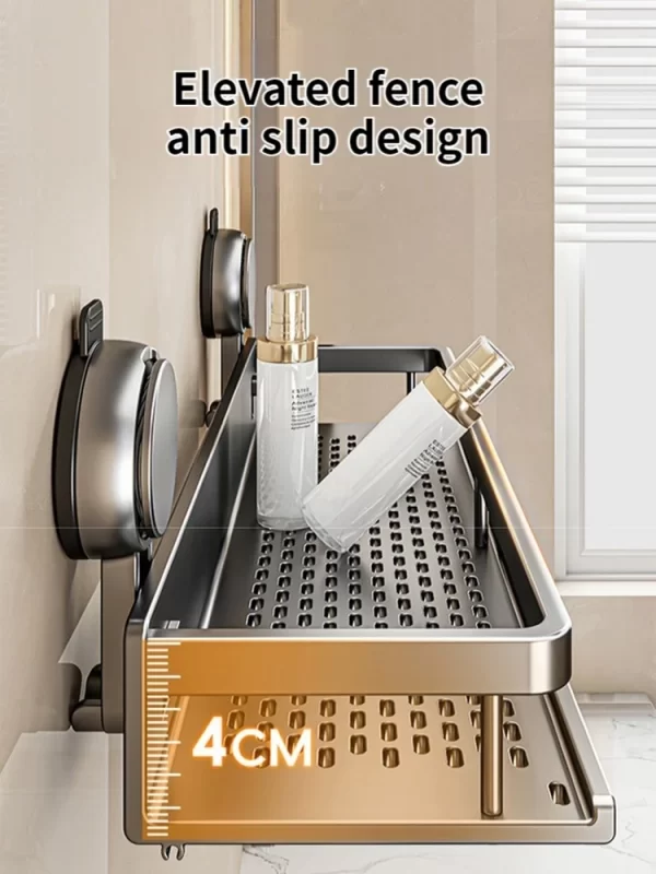 Aluminium Wall-Mounted Bathroom Shelf - Image 6