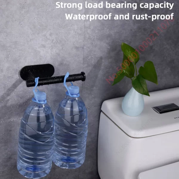 Self-Adhesive Stainless Steel Toilet Paper Holder & Kitchen Roll Rack - Image 4