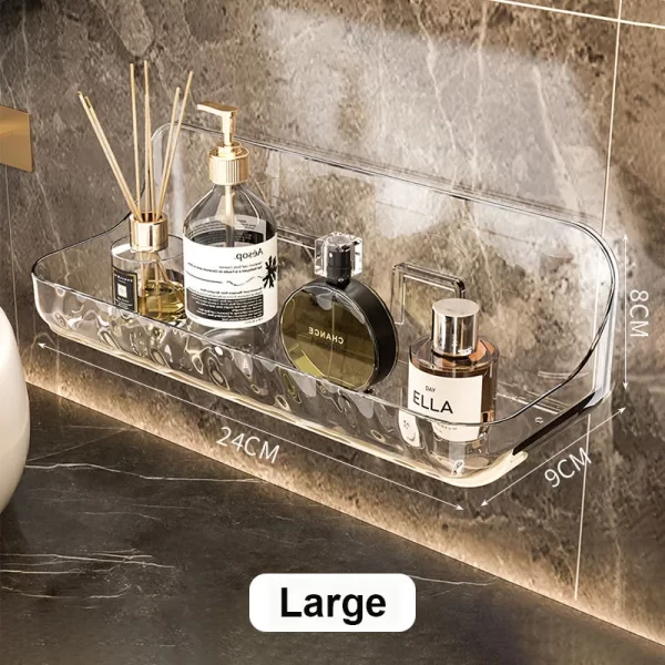 Acrylic Wall Mounted Bathroom Shelf - Image 8
