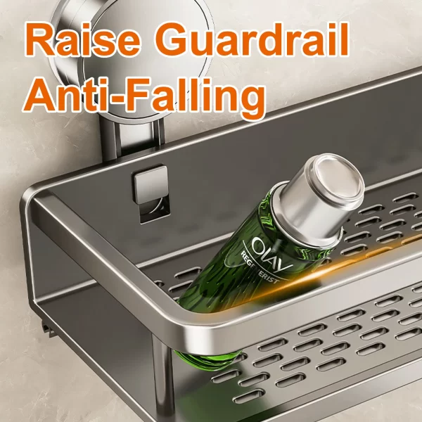 Ruithoe Aluminum Suction Cup Bathroom Shelf - Image 6