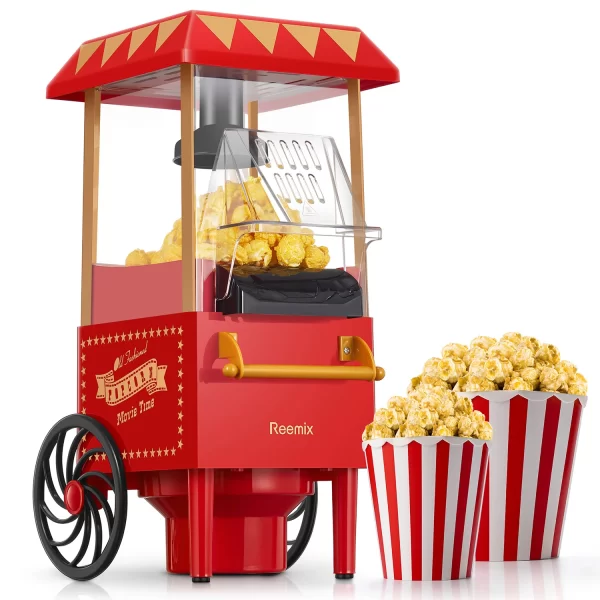 Cozeemax 1200w Retro Hot Air Popcorn Maker