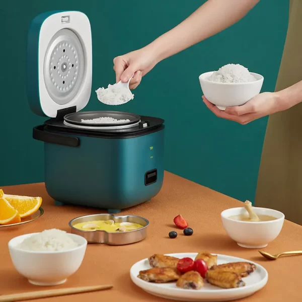 Balashov Mini Electric Rice Cooker – 1.2L Compact Steamer & Food Warmer - Image 9