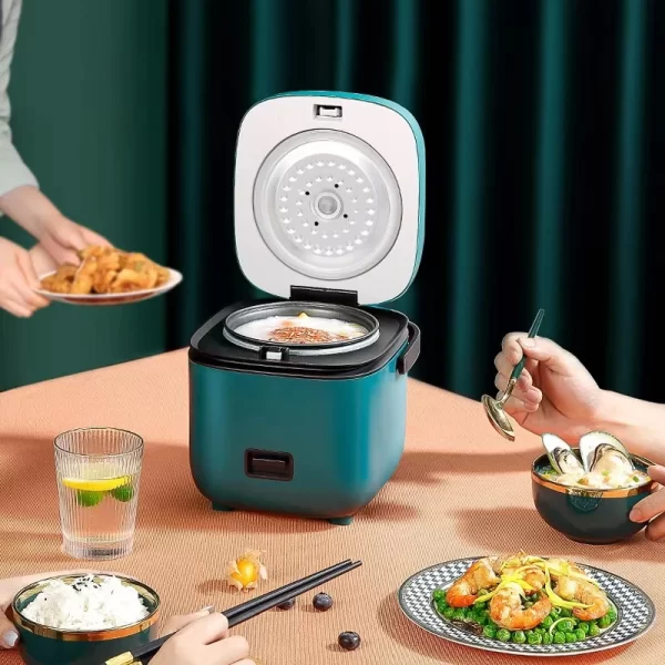 Balashov Mini Electric Rice Cooker – 1.2L Compact Steamer & Food Warmer - Image 2