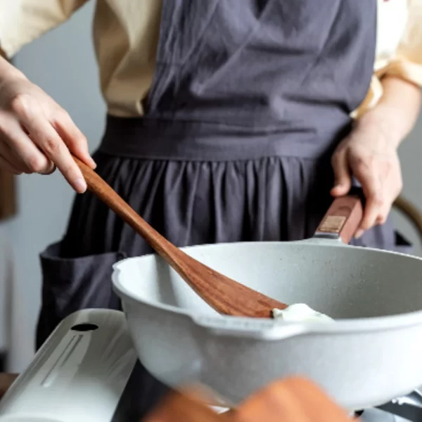 Wooden Kitchen Utensil Set and Storage Holder - Image 3