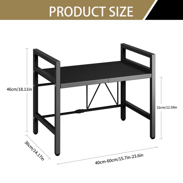 Expandable Microwave Shelf Organiser - Image 2
