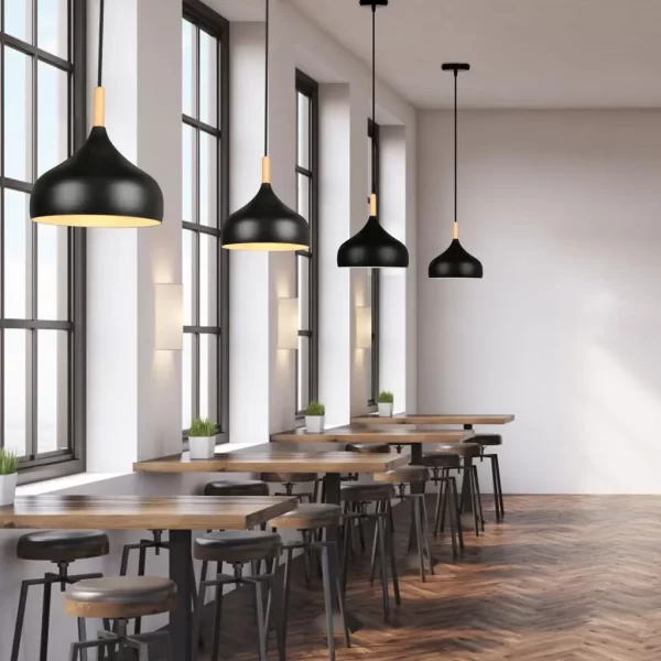 Modern Wood Pendant Lamp - Image 6