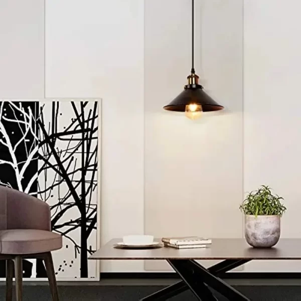 Black Modern Pendant Ceiling Light – 1/2/3 Heads - Image 3