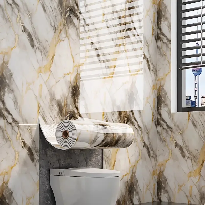 Self-Adhesive 3D Marble Effect Vinyl Wallpaper - Image 2