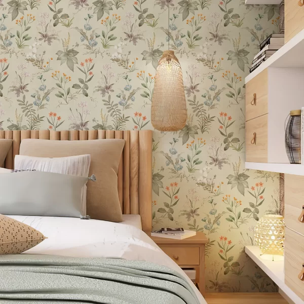 Retro Floral Peel & Stick Wallpaper