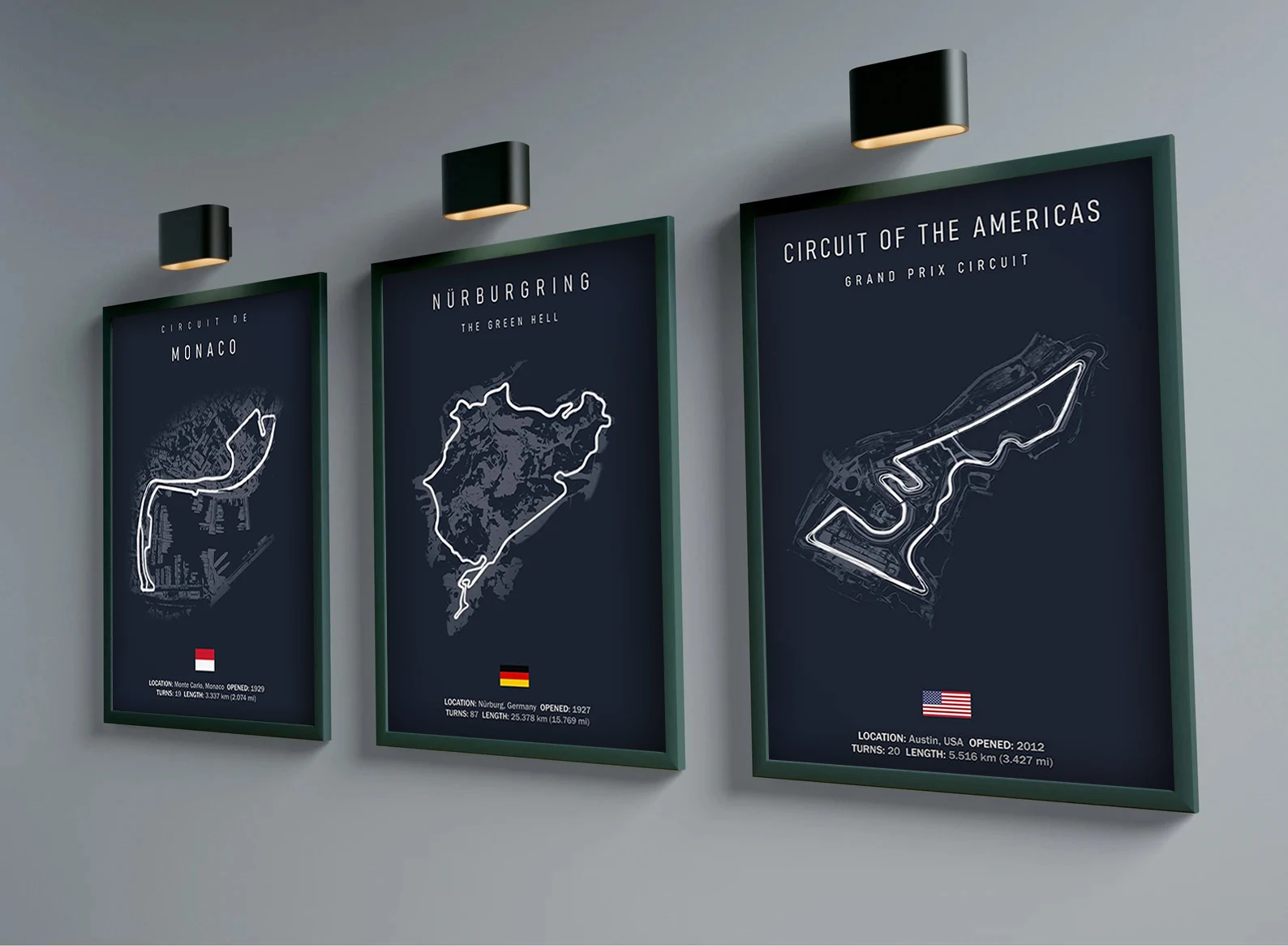 F1 Imola & Monaco Track Canvas Wall Art – Motorsport Home Décor - Image 2