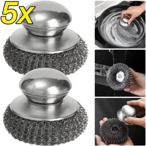 Heavy-Duty Stainless Steel Pot Brush – Built to Scrub, Built to Last