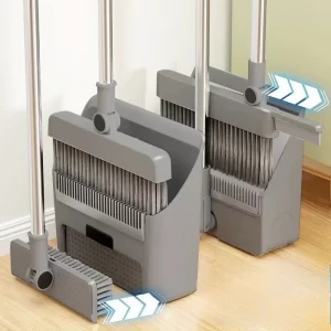 4-in-1 Multi-Purpose Broom Set – Dustpan, Squeegee & Floor Brush