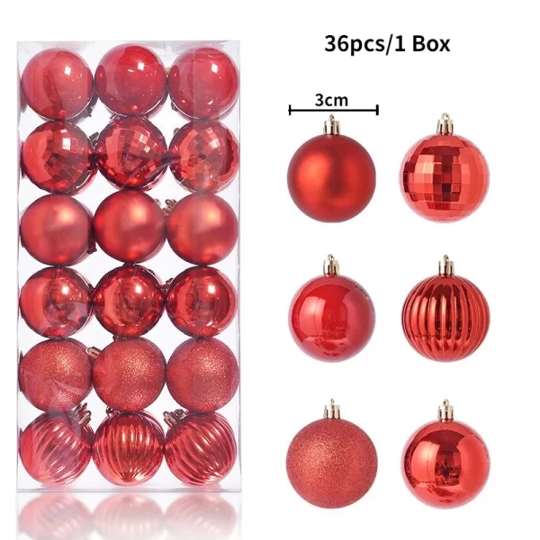 Festive Christmas Ball Ornaments – 24/36pcs Tree Decorations - Image 6