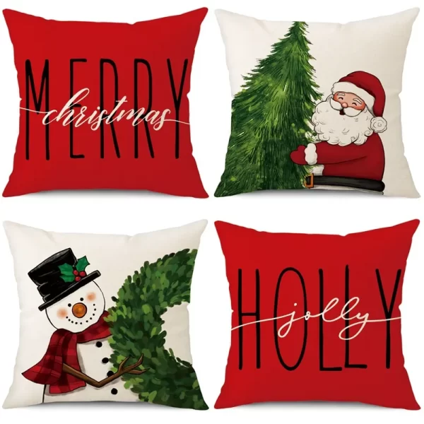 Merry Christmas Cushion Cover – Festive Home Accent - Image 5