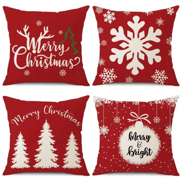 Merry Christmas Cushion Cover – Festive Home Accent - Image 3