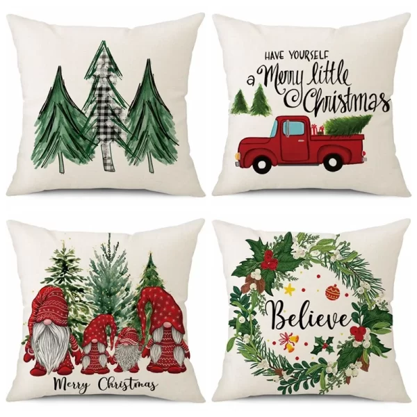 Merry Christmas Cushion Cover – Festive Home Accent - Image 4