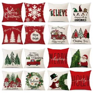 Merry Christmas Cushion Cover – Festive Home Accent