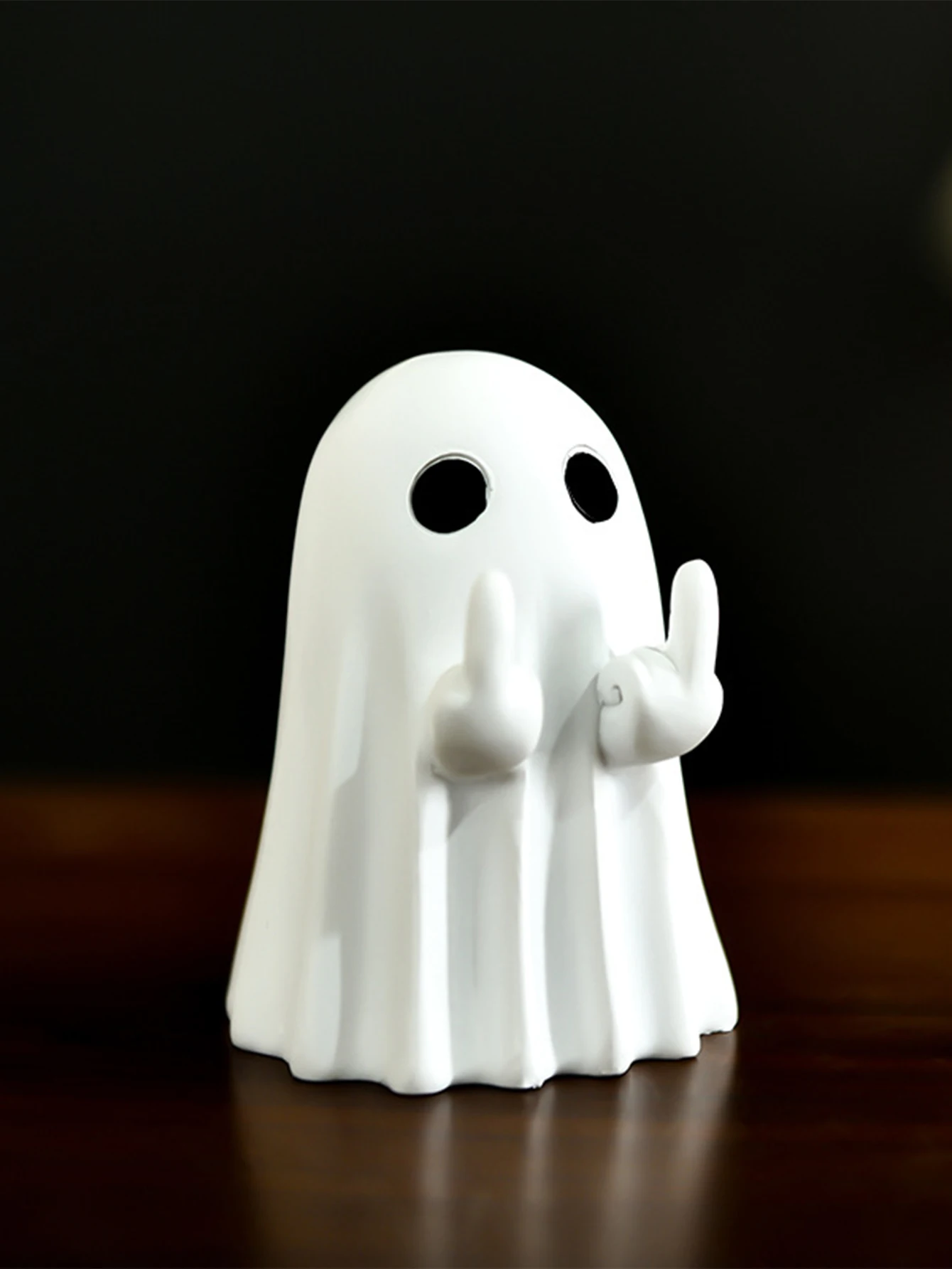 Middle Finger Ghost – Cheeky Halloween Ornament - Image 5