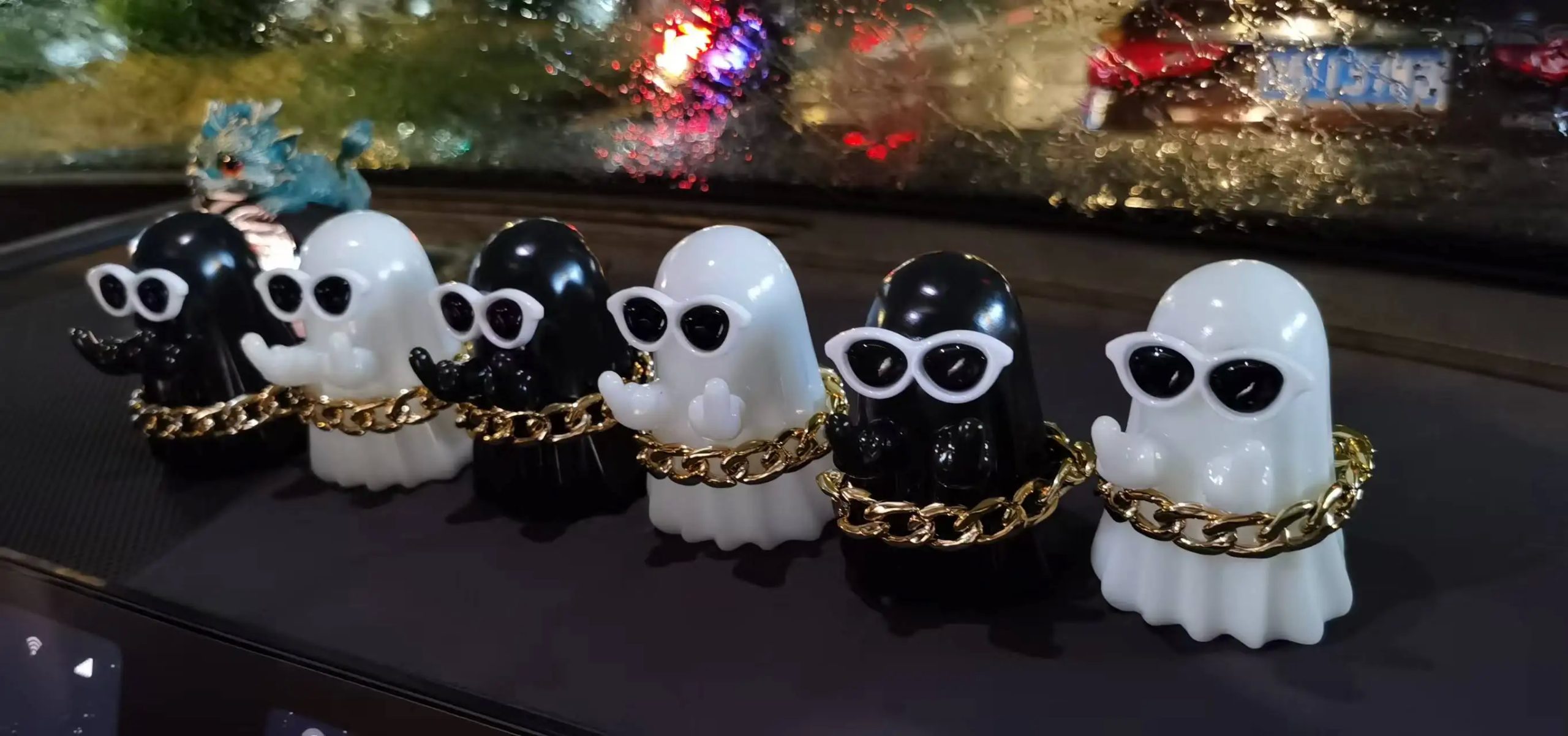 Middle Finger Ghost – Cheeky Halloween Ornament - Image 6