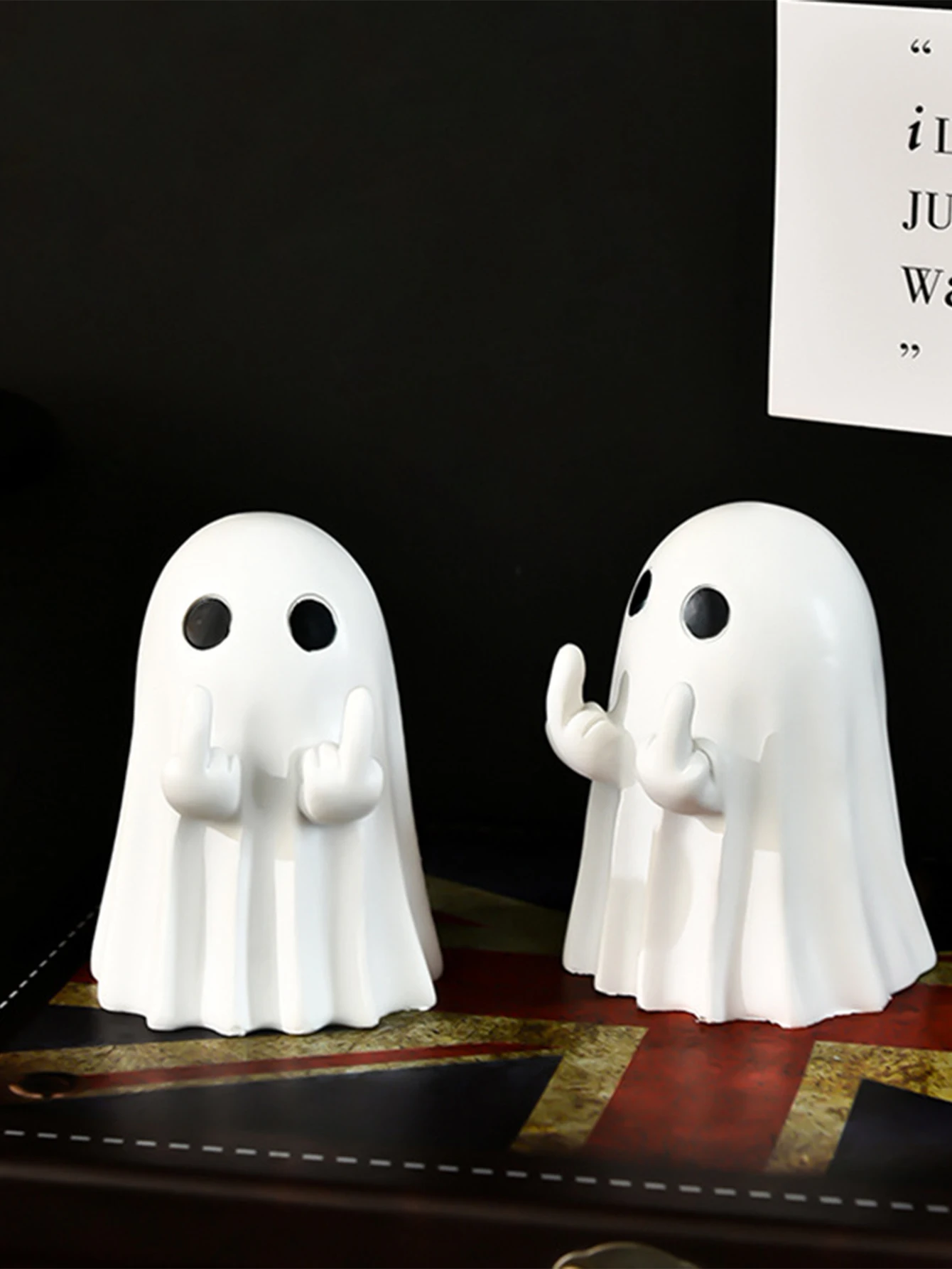 Middle Finger Ghost – Cheeky Halloween Ornament - Image 4