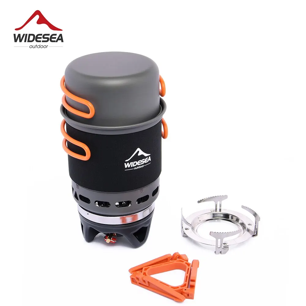 Widesea Camping Cooking System – Portable Outdoor Gas Stove & Pot Set