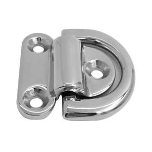 Stainless Steel D-Ring Tie Down – Folding Marine & Trailer Anchor