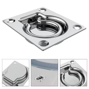 Stainless Steel Flush Pull Ring – Rust-Resistant Tie Down Anchor