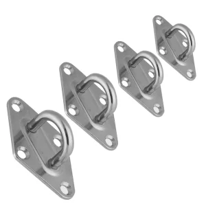 304 Stainless Steel Diamond Pad Eye Plate – Marine & Yacht Anchor Accessory