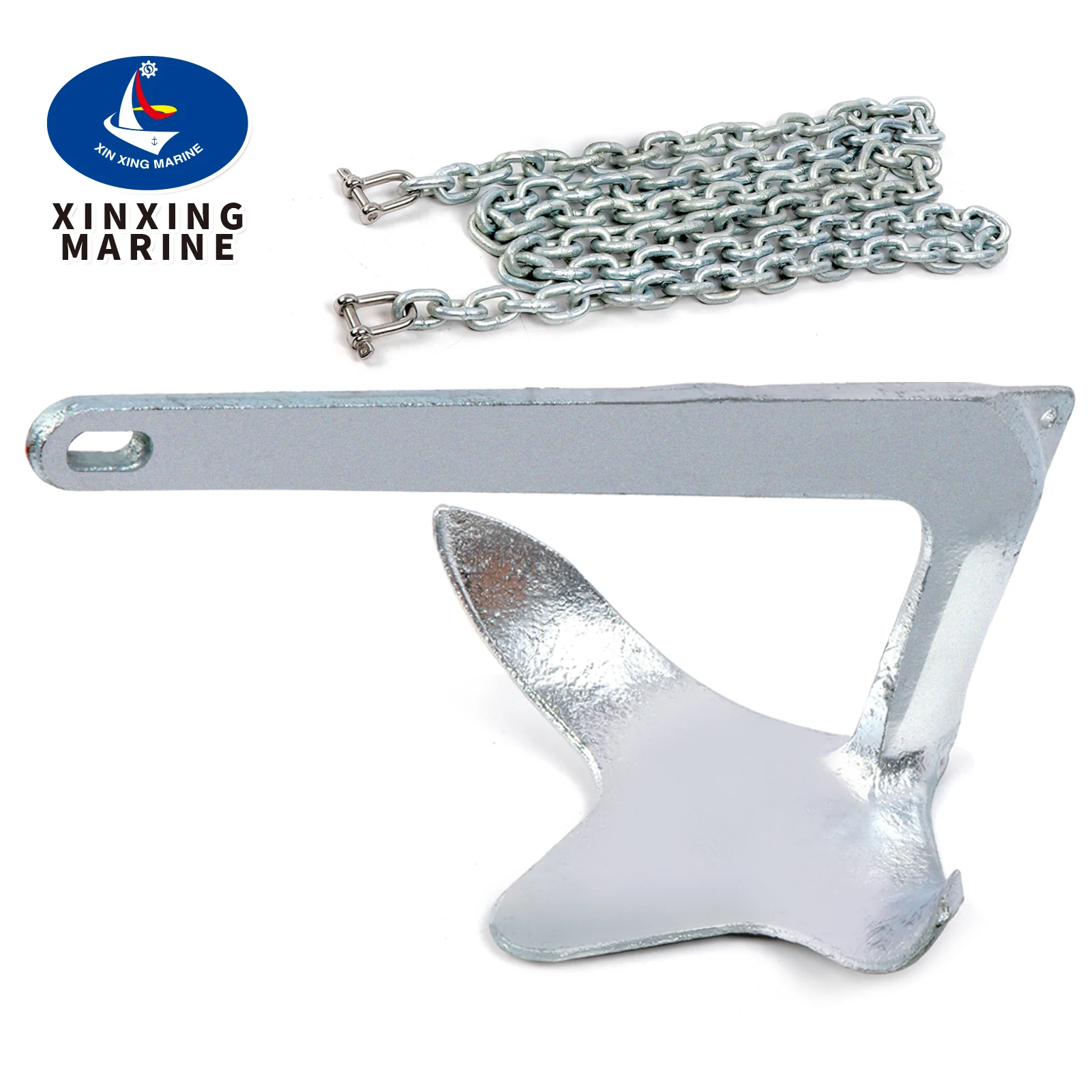 Bruce Claw Anchor Kit – 2kg/3.5kg with Chain & Shackles for Small Boats