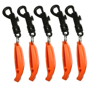 Outdoor Safety Whistle with Clip – Loud Emergency Survival Signal