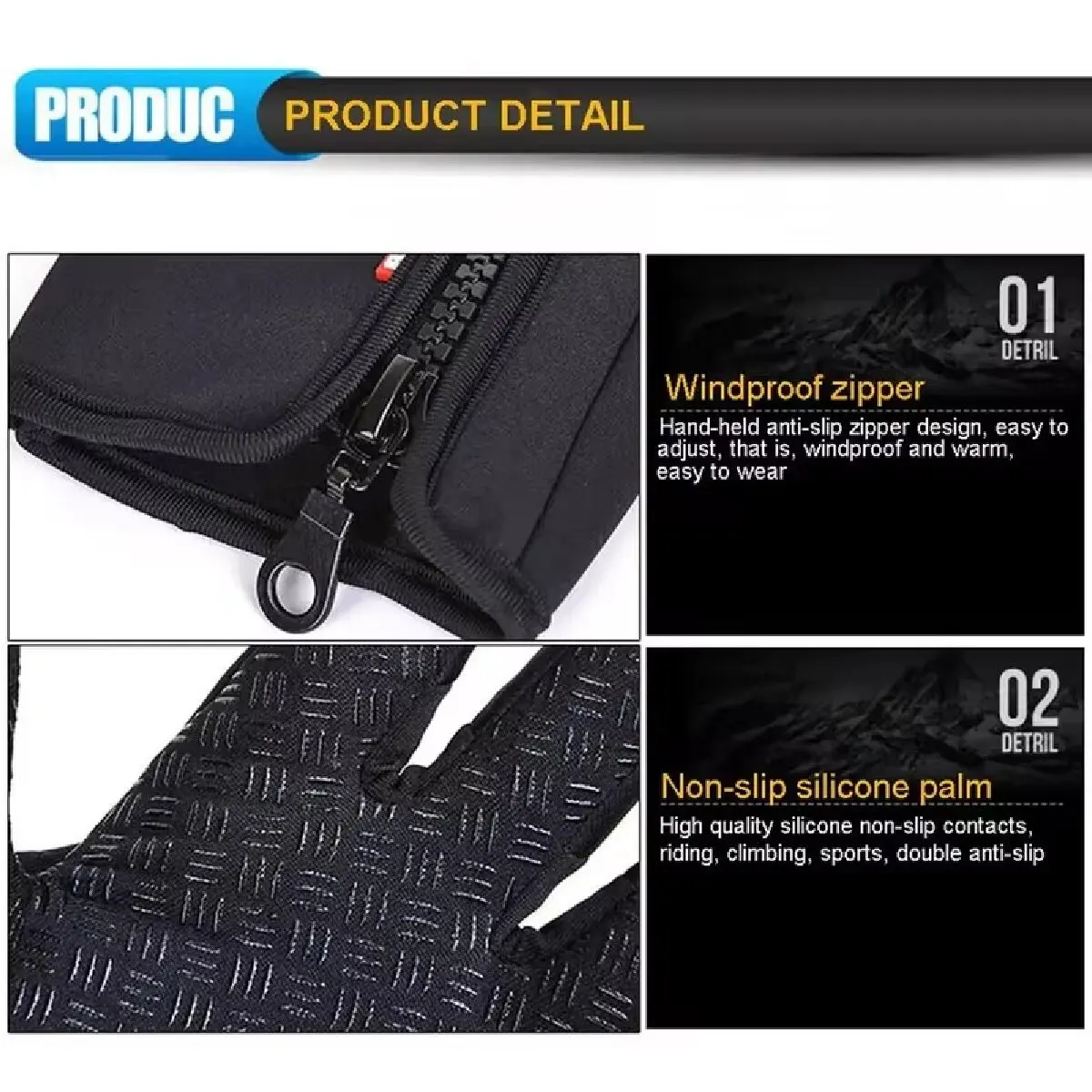 Unisex Touchscreen Winter Gloves – Waterproof, Windproof & Warm - Image 4