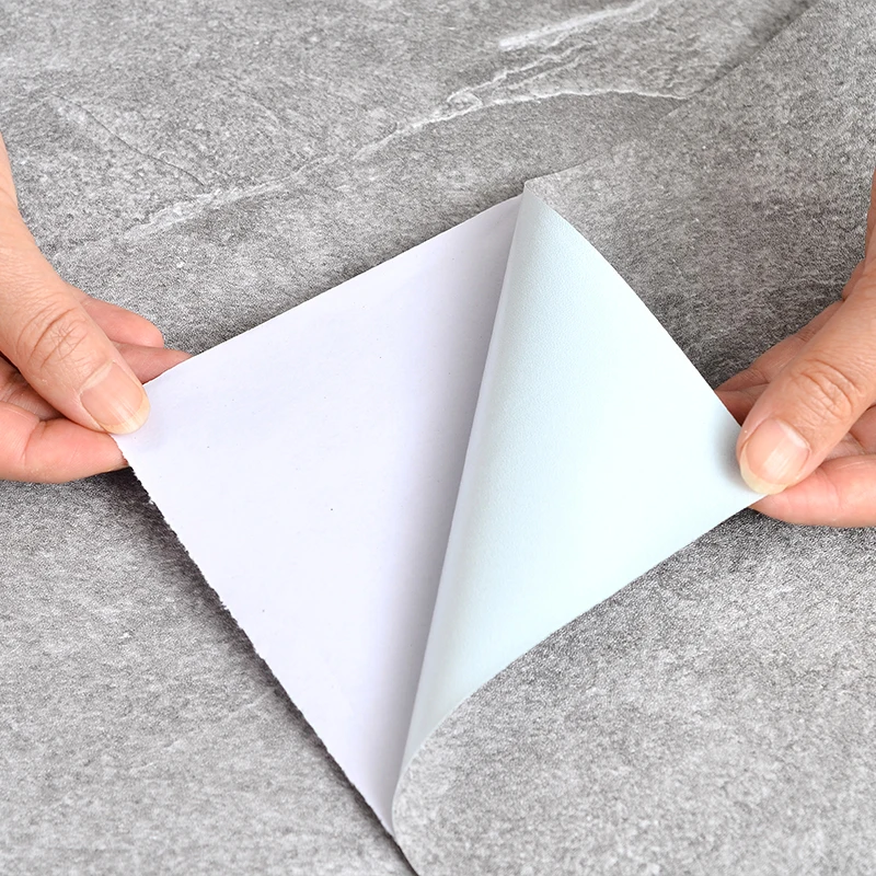 PVC Waterproof Self-Adhesive Floor Stickers – Cement Grey Vinyl Contact Paper - Image 6
