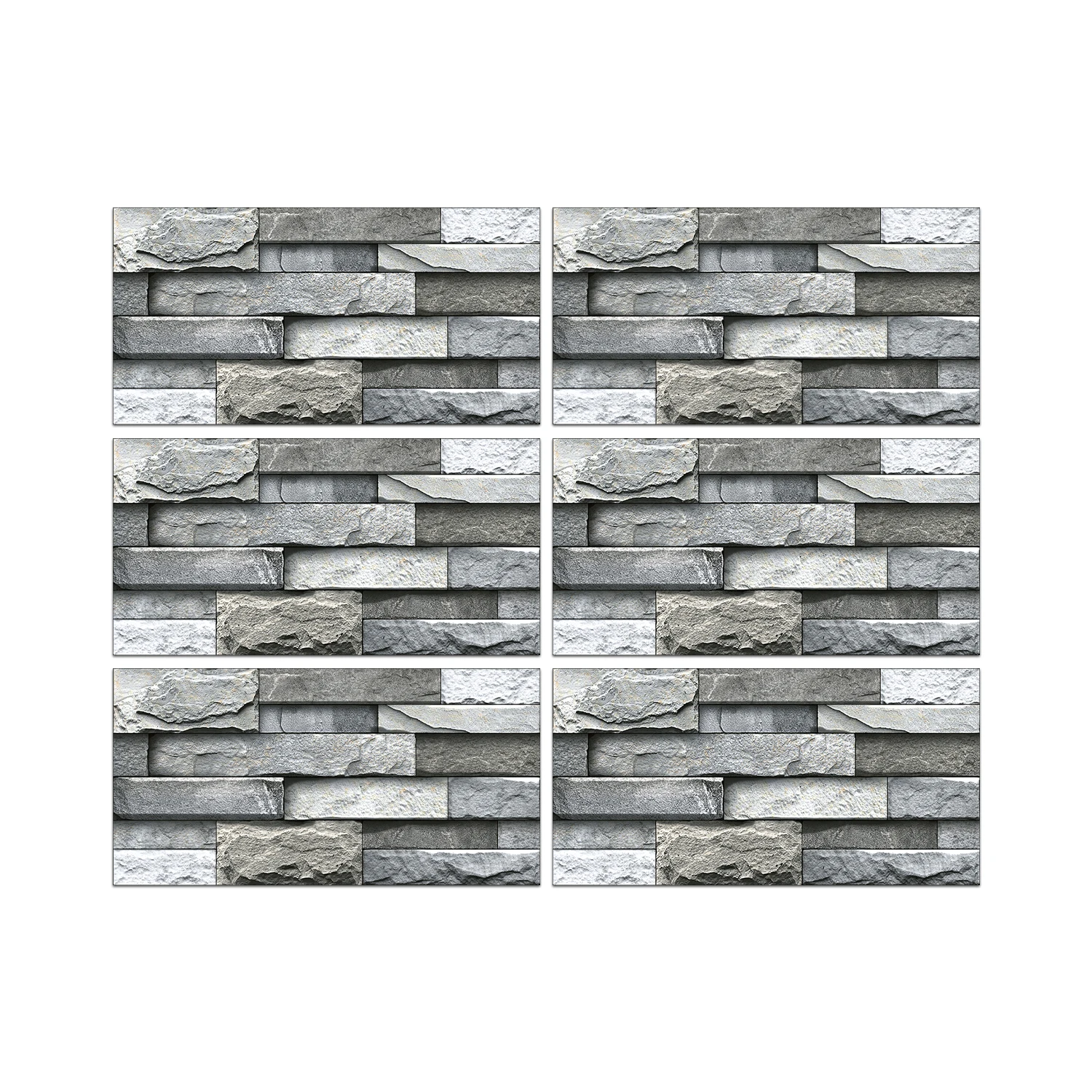 Imitation Stone Tile Wall Stickers – Self-Adhesive Waterproof Décor - Image 6