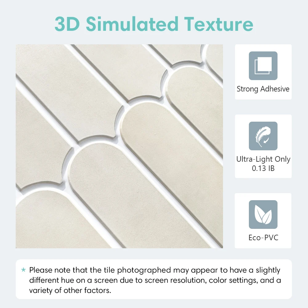 3D Fish Scale Tile Stickers – Waterproof & Easy Peel-and-Stick Wall Décor - Image 3