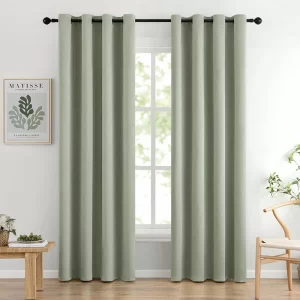 Light Sage Green Blackout Curtain – Thermal Insulated & Elegant