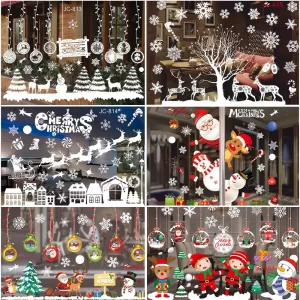 Christmas Window & Wall Stickers – Easy Peel Festive Decals