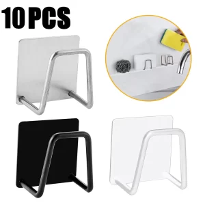 Stainless Steel Sponge Holder – Self-Adhesive Sink Organiser