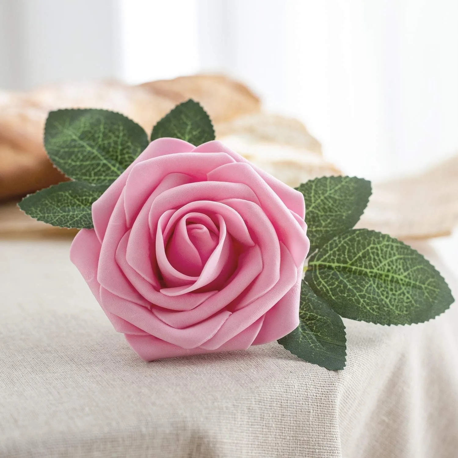 Artificial Foam Roses – Realistic Fake Flowers for Weddings & Décor - Image 4