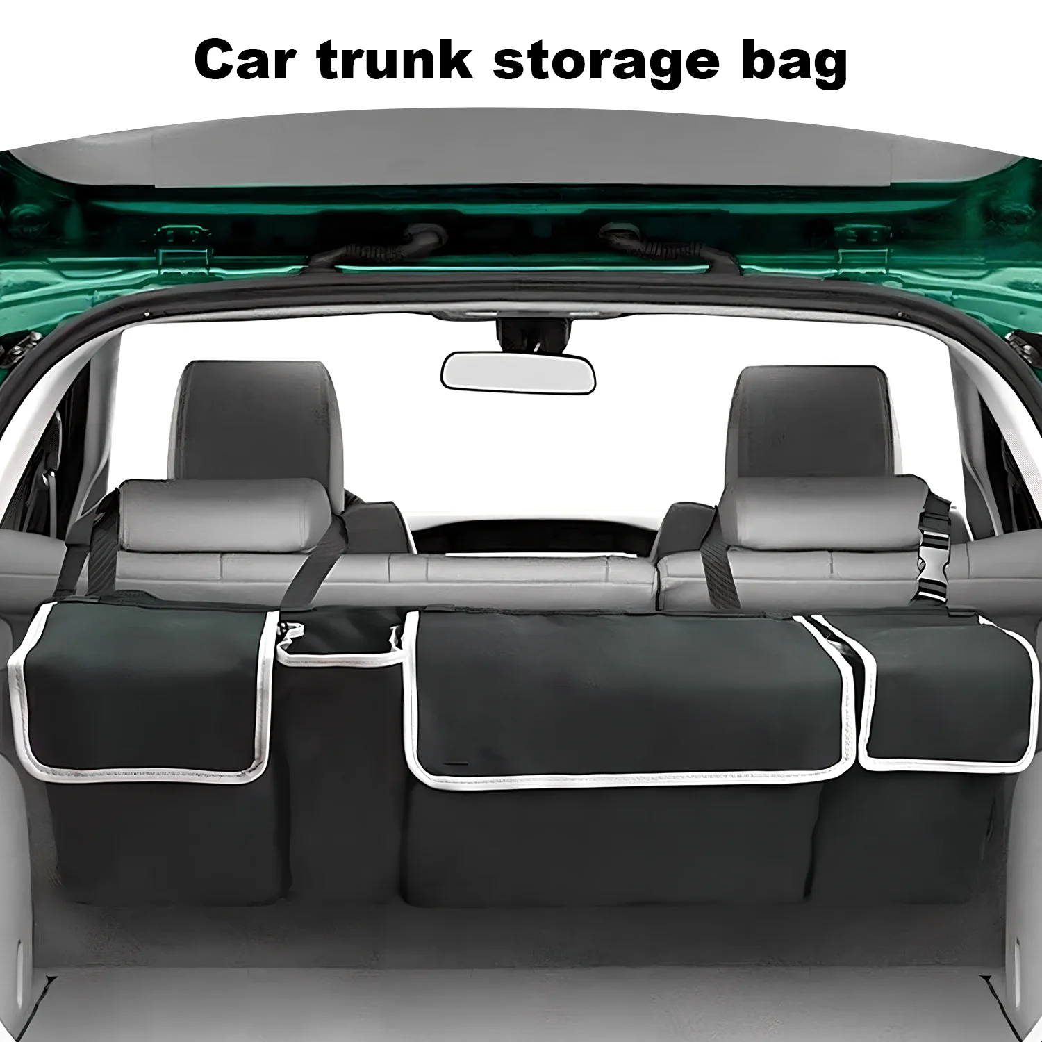 Car Boot Organiser – Hanging Backseat Storage Bag with Multi-Pocket Design - Image 2