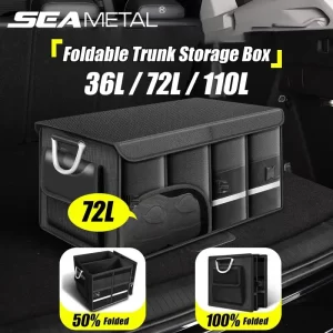 SEAMETAL Foldable Car Boot Organiser