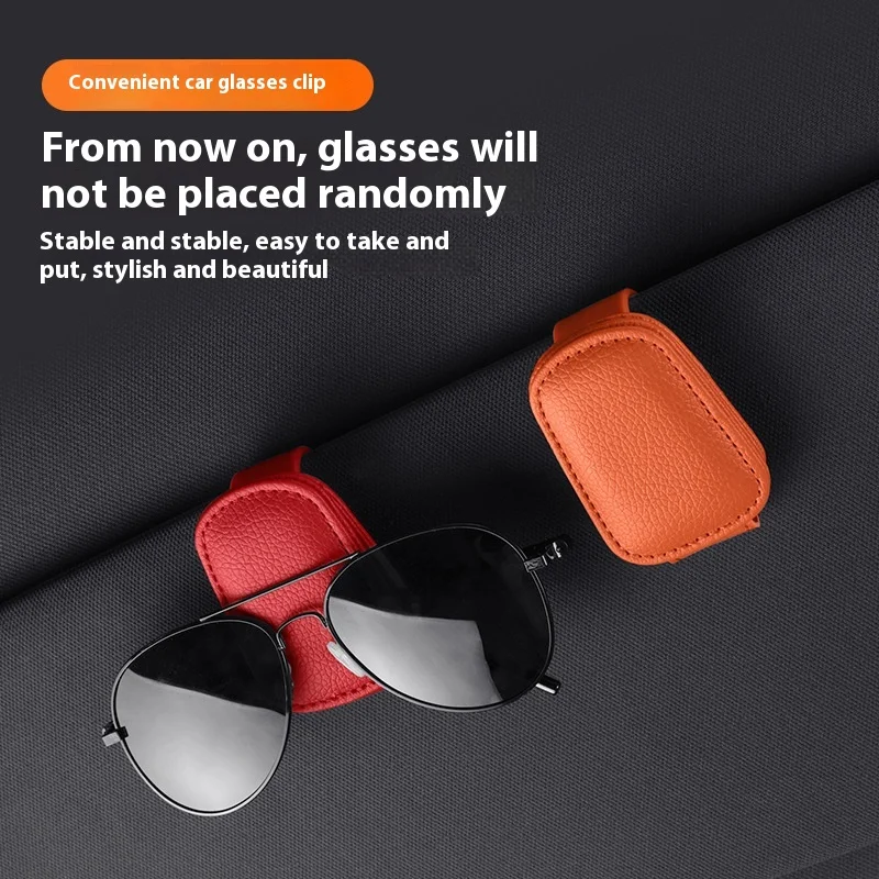 Magnetic Leather Sunglasses Holder - Image 5